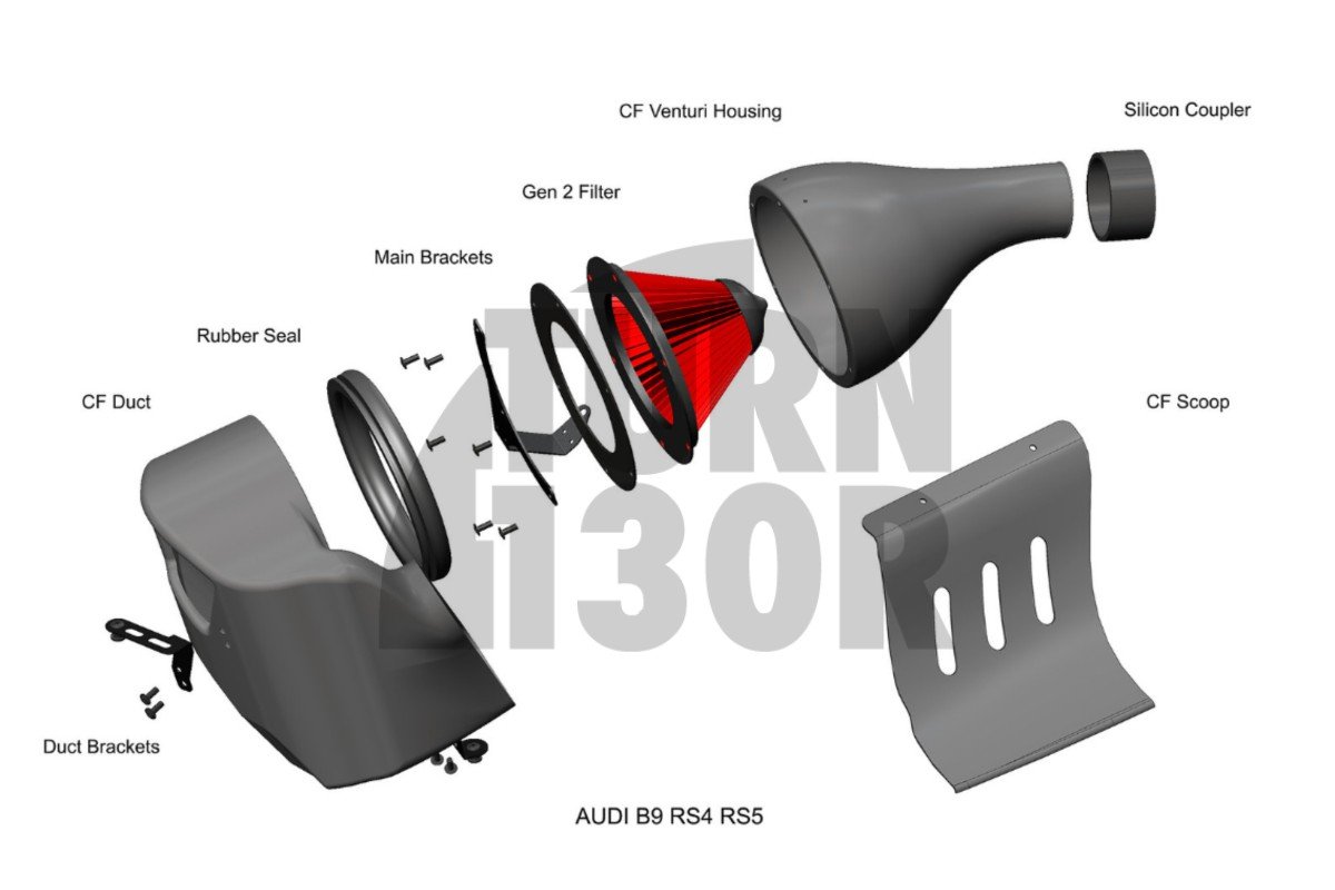 Eventuri Carbon Fiber Intake System for Audi RS4 / RS5 B9 Eventuri Carbon Fiber Intake System for Audi RS4 / RS5 B9