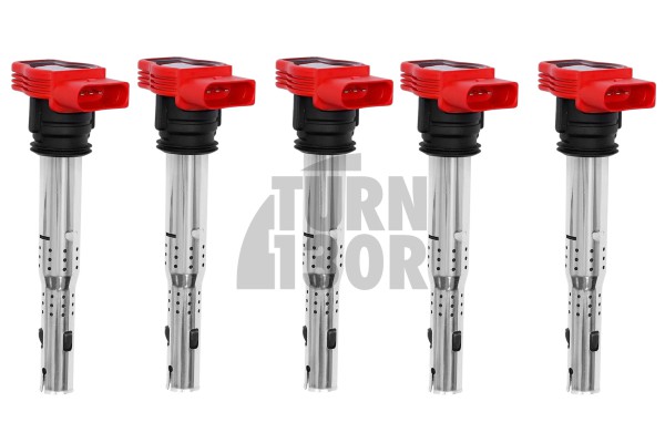 NGK red coil packs designed for Audi RS3 8P / 8V 367 and TTRS Mk2, compatible with the Audi R8