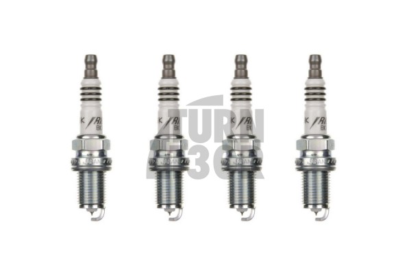 Spark plugs with the designation NGK BKR7EIX designed for use in S3 8L, Leon 1M, and Audi TT 8N models equipped with a 1.8T 20V engine