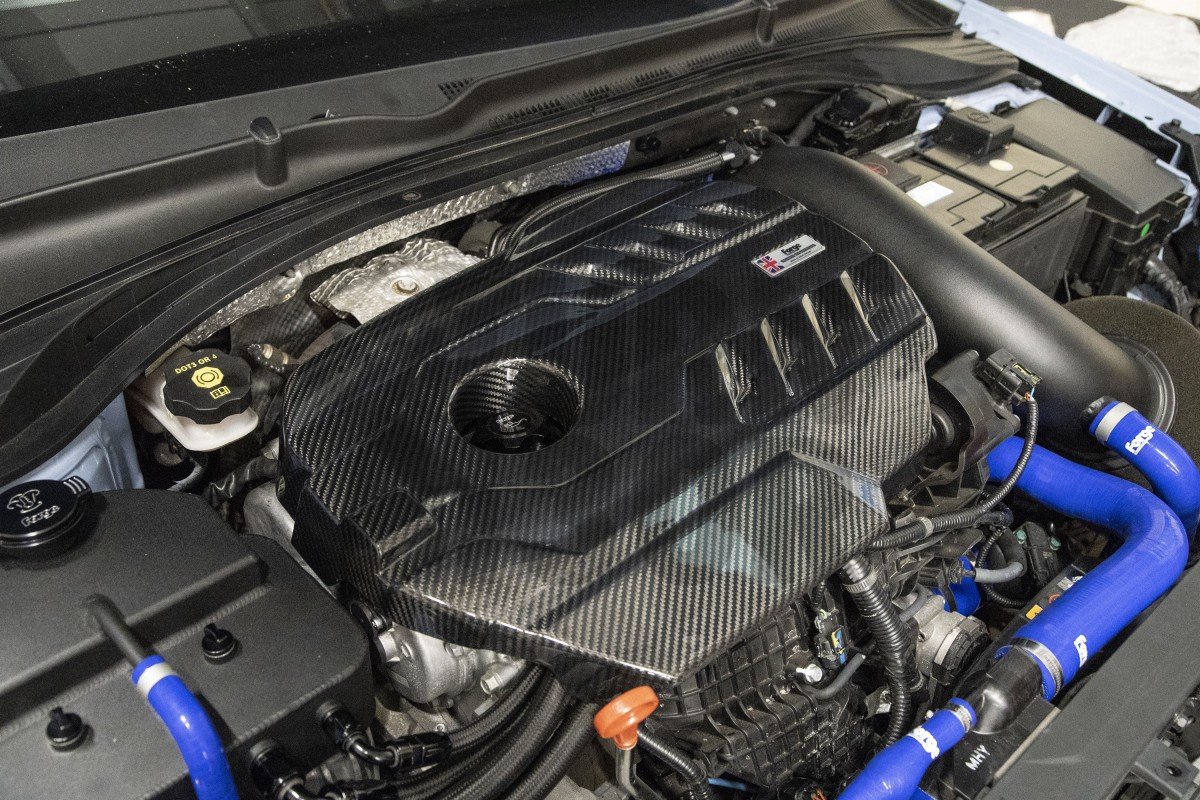 Forge Carbon Fiber Engine Cover Hyundai I30 N Forge Carbon Fiber Engine Cover Hyundai I30 N