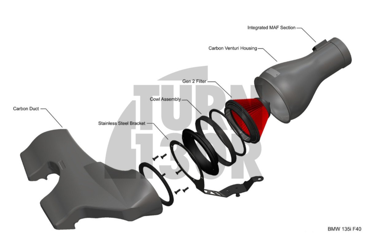 Eventuri Carbon Fiber Intake System for BMW 135i / 235i F40 Eventuri Carbon Fiber Intake System for BMW 135i / 235i F40