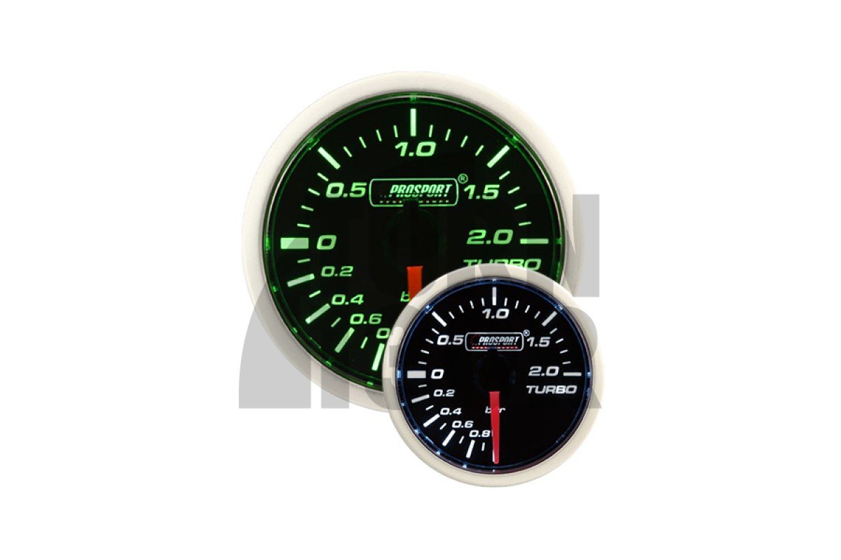 52mm electronic boost gauge green / white Prosport 52mm electronic boost gauge green / white Prosport
