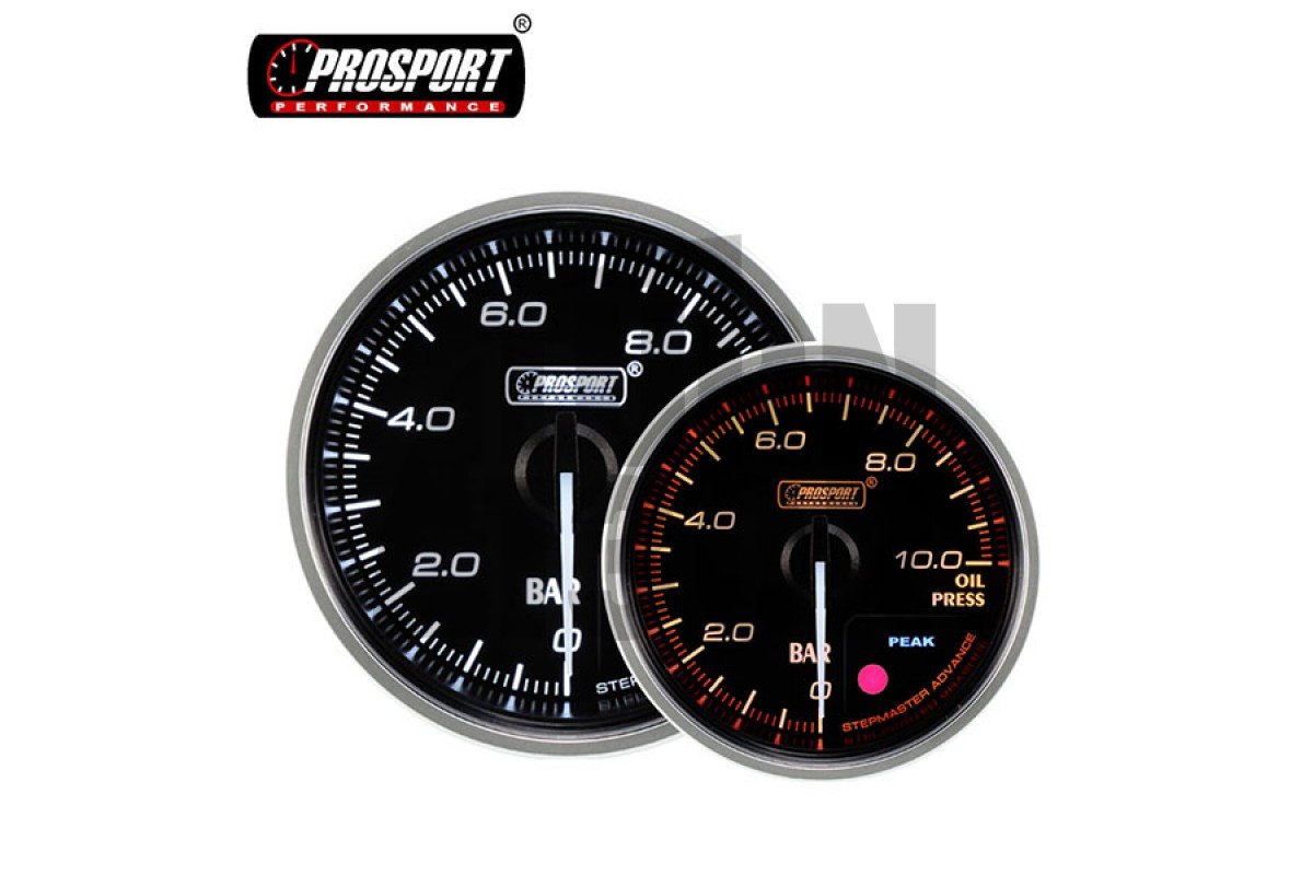 52mm Red / White Oil Pressure Gauge Prosport Supreme 52mm Red / White Oil Pressure Gauge Prosport Supreme