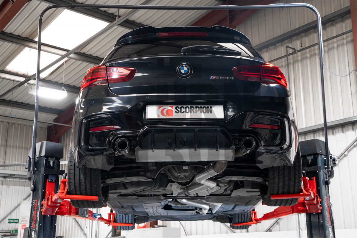 Scorpion Exhaust Resonator and GPF Delete for BMW 140i F2x with GPF Scorpion Exhaust Resonator and GPF Delete for BMW 140i F2x with GPF