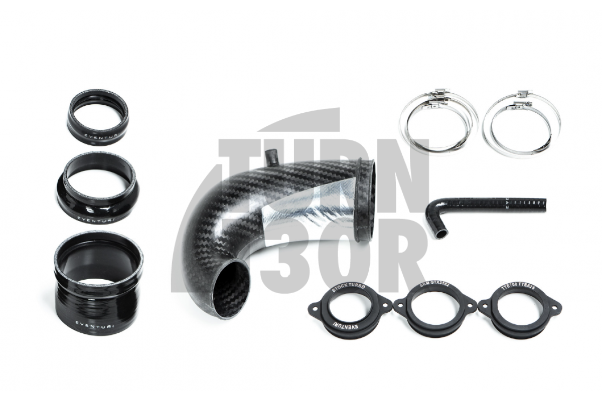 Eventuri Carbon Turbo Inlet for Audi RS3 8V.5 / TTRS 8S with TTE 625 / TTE 700 turbo flange Eventuri Carbon Turbo Inlet for Audi RS3 8V.5 / TTRS 8S with TTE 625 / TTE 700 turbo flange