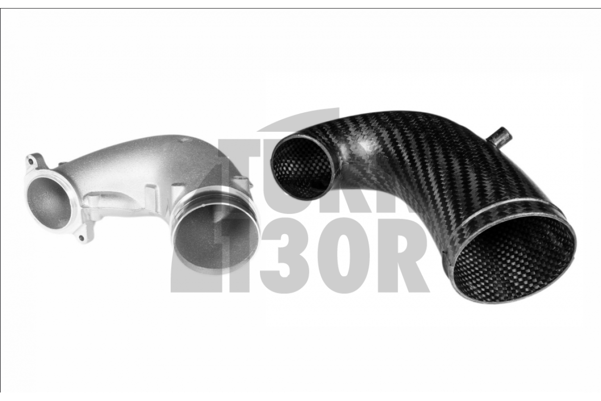 Eventuri Carbon Turbo Inlet for Audi RS3 8V.5 / TTRS 8S with TTE 625 / TTE 700 turbo flange Eventuri Carbon Turbo Inlet for Audi RS3 8V.5 / TTRS 8S with TTE 625 / TTE 700 turbo flange
