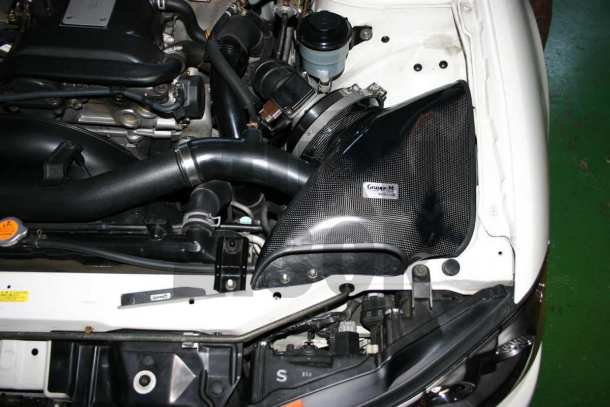 Gruppe M Carbon Fiber Intake System Nissan 200sx S14 Gruppe M Carbon Fiber Intake System Nissan 200sx S14