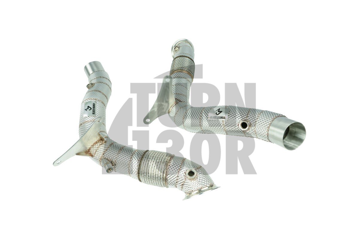 Black Mamba Decat Downpipes ( Heat Shield ) for Ferrari 488 15-18 Black Mamba Decat Downpipes ( Heat Shield ) for Ferrari 488 15-18