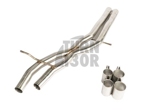 CTS Turbo Exhaust Resonator Delete Kit for Audi S4 B9 