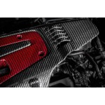Honda Civic Type R FK2 / FK8 Carbon Fiber / Red Kevlar Engine Cover by Eventuri Honda Civic Type R FK2 / FK8 Carbon Fiber / Red Kevlar Engine Cover by Eventuri