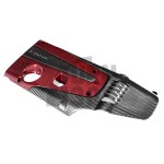 Honda Civic Type R FK2 / FK8 Carbon Fiber / Red Kevlar Engine Cover by Eventuri Honda Civic Type R FK2 / FK8 Carbon Fiber / Red Kevlar Engine Cover by Eventuri