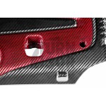 Honda Civic Type R FK2 / FK8 Carbon Fiber / Red Kevlar Engine Cover by Eventuri Honda Civic Type R FK2 / FK8 Carbon Fiber / Red Kevlar Engine Cover by Eventuri