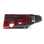 Honda Civic Type R FK2 / FK8 Carbon Fiber / Red Kevlar Engine Cover by Eventuri Honda Civic Type R FK2 / FK8 Carbon Fiber / Red Kevlar Engine Cover by Eventuri