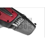 Honda Civic Type R FK2 / FK8 Carbon Fiber / Red Kevlar Engine Cover by Eventuri Honda Civic Type R FK2 / FK8 Carbon Fiber / Red Kevlar Engine Cover by Eventuri