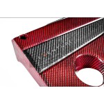 Honda Civic Type R FK2 / FK8 Carbon Fiber / Red Kevlar Engine Cover by Eventuri Honda Civic Type R FK2 / FK8 Carbon Fiber / Red Kevlar Engine Cover by Eventuri