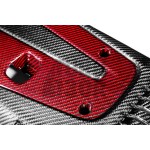 Honda Civic Type R FK2 / FK8 Carbon Fiber / Red Kevlar Engine Cover by Eventuri Honda Civic Type R FK2 / FK8 Carbon Fiber / Red Kevlar Engine Cover by Eventuri