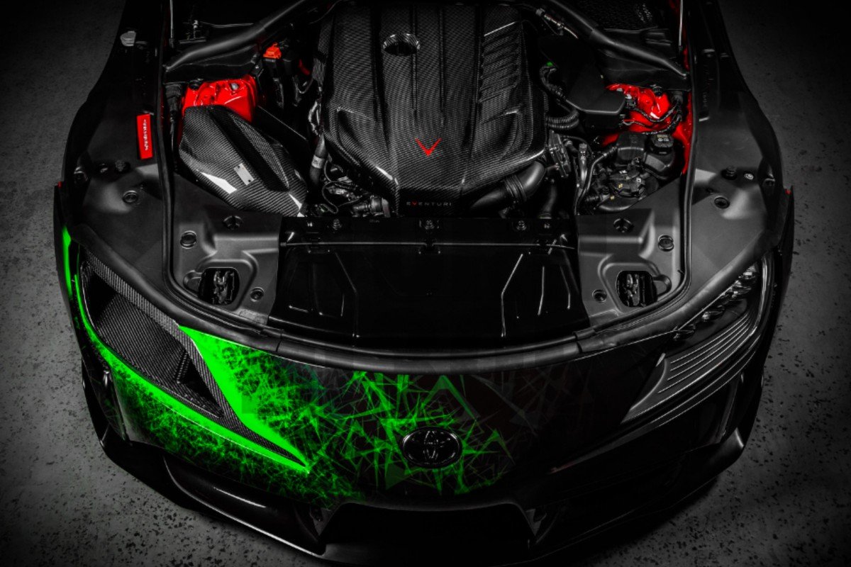 Eventuri Carbon Fiber Headlight Duct for Toyota Supra GR 3.0 A90 MK5 Eventuri Carbon Fiber Headlight Duct for Toyota Supra GR 3.0 A90 MK5