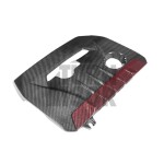 Eventuri Carbon Fiber / Red Kevlar Engine Cover for Toyota Yaris GR Eventuri Carbon Fiber / Red Kevlar Engine Cover for Toyota Yaris GR
